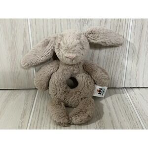 Jellycat Bashful Beige Bunny Grabber small plush rabbit mini baby rattle ring